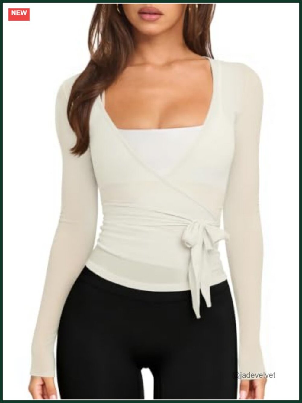 Sheer Long Sleeve Tie Front Wrap Shrug Lightweight Cardigan